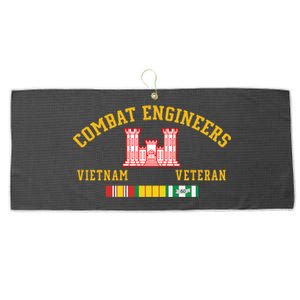 Combat Engineers Vietnam Veteran Veterans Day Xmas Funny Gift Large Microfiber Waffle Golf Towel