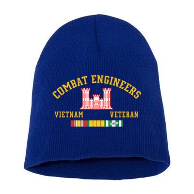 Combat Engineers Vietnam Veteran Veterans Day Xmas Funny Gift Short Acrylic Beanie