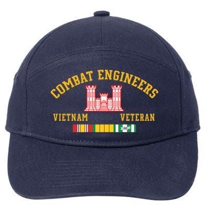 Combat Engineers Vietnam Veteran Veterans Day Xmas Funny Gift 7-Panel Snapback Hat