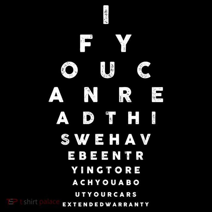 Cars Extended Warranty Eye Exam Funny Graphic Baby Bodysuit