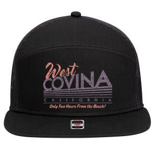 Crazy Exgirlfriend West Covina California 7 Panel Mesh Trucker Snapback Hat