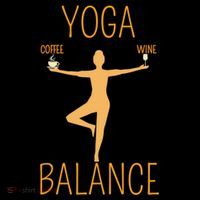 Coffee Er Wine Lover Funny Ing Yoga Balance Gift Backpack