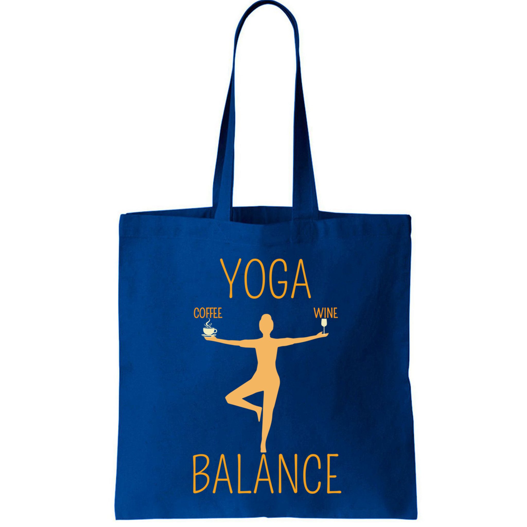 Coffee Er Wine Lover Funny Ing Yoga Balance Gift Bag