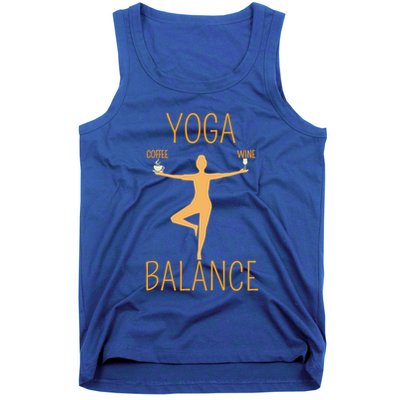 Coffee Er Wine Lover Funny Ing Yoga Balance Gift Tank Top