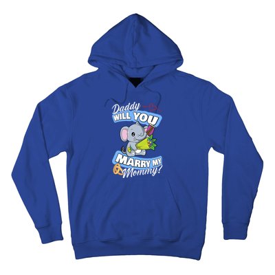 Cute Elephant Wedding Offer Daddy Will You Marry My Mommy Meaningful Gift Hoodie