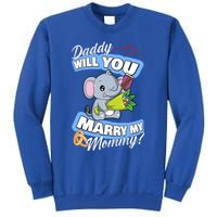 Cute Elephant Wedding Offer Daddy Will You Marry My Mommy Meaningful Gift Sweatshirt