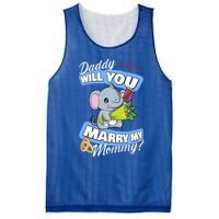 Cute Elephant Wedding Offer Daddy Will You Marry My Mommy Meaningful Gift Mesh Reversible Basketball Jersey Tank