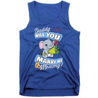 Cute Elephant Wedding Offer Daddy Will You Marry My Mommy Meaningful Gift Tank Top