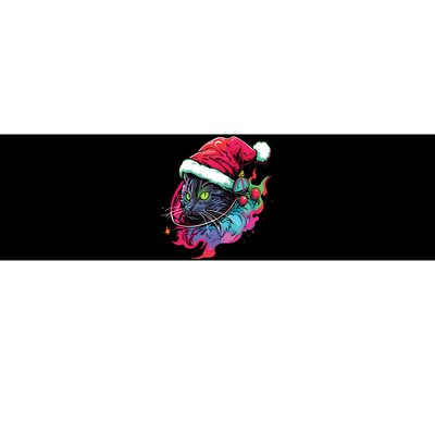 Cat Edm Winter Festival Cute Christmas Party Bumper Sticker