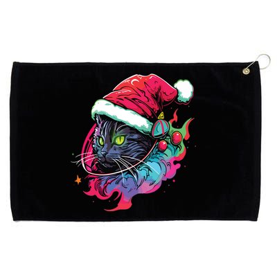 Cat Edm Winter Festival Cute Christmas Party Grommeted Golf Towel