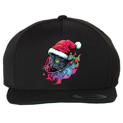 Cat Edm Winter Festival Cute Christmas Party Wool Snapback Cap