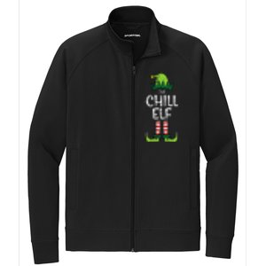 Chill Elf Xmas Matching Christmas For Family Funny Funny Stretch Full-Zip Cadet Jacket