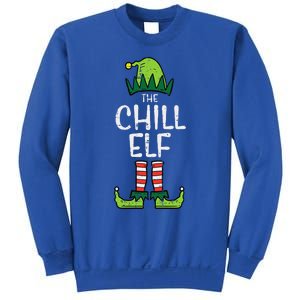 Chill Elf Xmas Matching Christmas For Family Funny Funny Sweatshirt