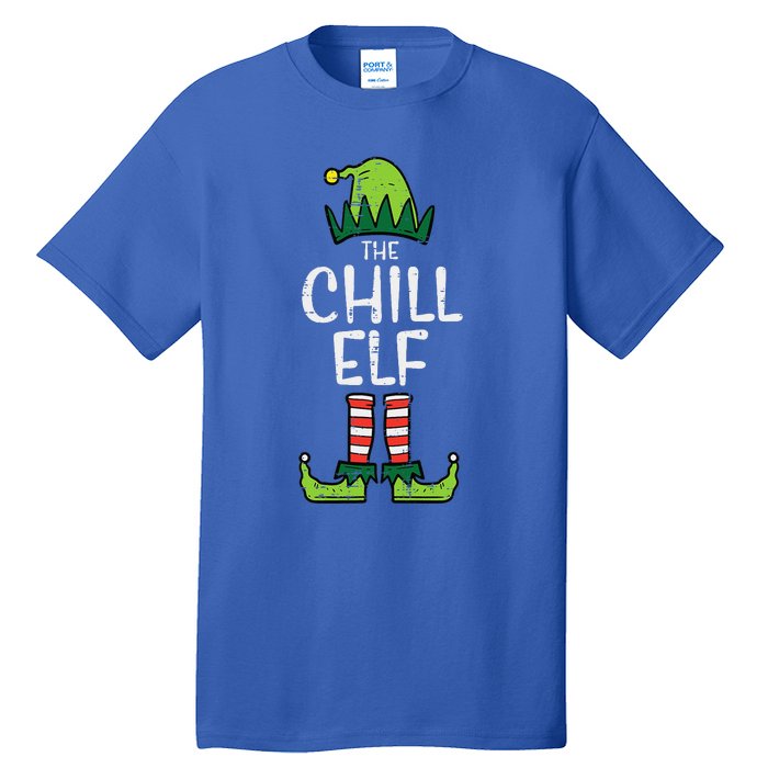 Chill Elf Xmas Matching Christmas For Family Funny Funny Tall T-Shirt