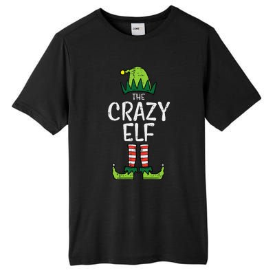 Crazy Elf Xmas Matching Christmas For Family Funny Tall Fusion ChromaSoft Performance T-Shirt