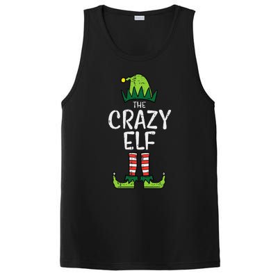 Crazy Elf Xmas Matching Christmas For Family Funny PosiCharge Competitor Tank