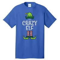 Crazy Elf Xmas Matching Christmas For Family Funny Tall T-Shirt