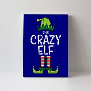 Crazy Elf Xmas Matching Christmas For Family Funny Canvas