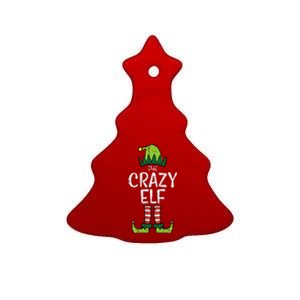 Crazy Elf Xmas Matching Christmas For Family Funny Ceramic Tree Ornament