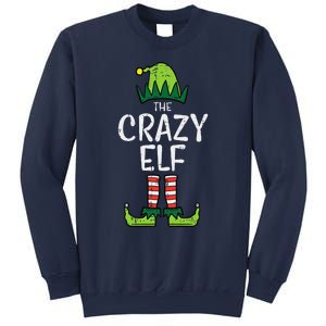 Crazy Elf Xmas Matching Christmas For Family Funny Sweatshirt