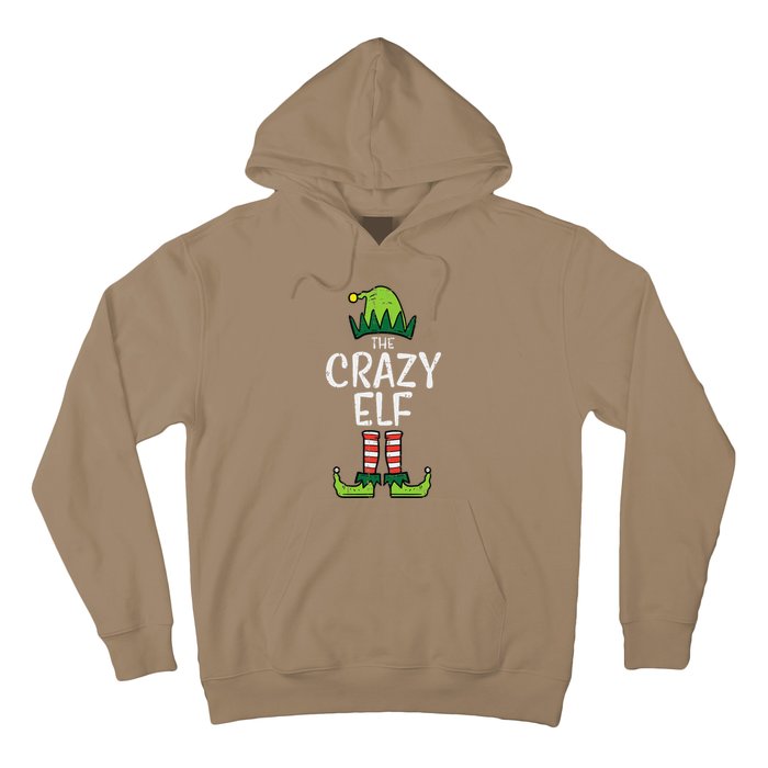 Crazy Elf Xmas Matching Christmas For Family Funny Hoodie