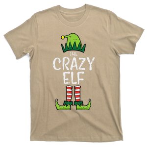 Crazy Elf Xmas Matching Christmas For Family Funny T-Shirt