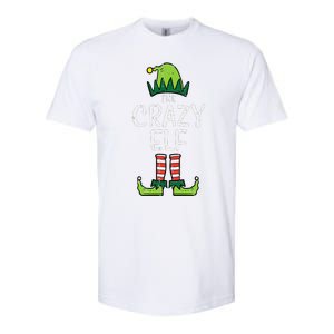 Crazy Elf Xmas Matching Christmas For Family Funny Softstyle CVC T-Shirt