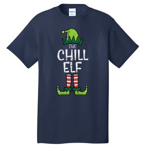 Chill Elf Xmas Matching Christmas For Family Funny Funny Tall T-Shirt