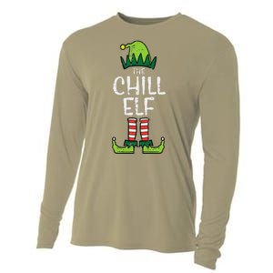 Chill Elf Xmas Matching Christmas For Family Funny Funny Cooling Performance Long Sleeve Crew