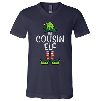 Cousin Elf Xmas Matching Christmas For Family V-Neck T-Shirt