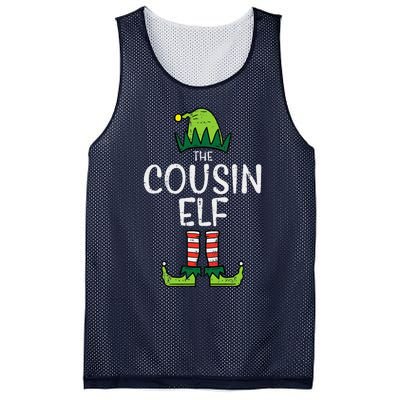 Cousin Elf Xmas Matching Christmas For Family Mesh Reversible Basketball Jersey Tank