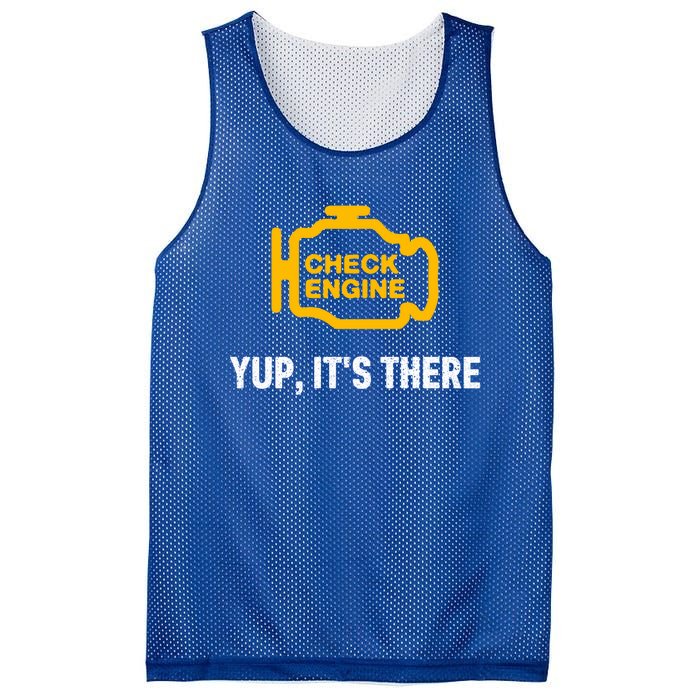 Check Engine Yup ItS There Auto Repair Funny Car Mechanic Meaningful Gift Mesh Reversible Basketball Jersey Tank