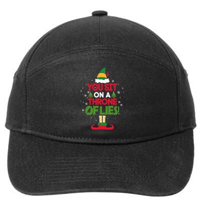 Elf - You Sit on a Throne of Lies 7-Panel Snapback Hat