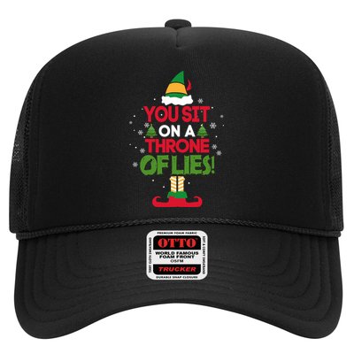 Elf - You Sit on a Throne of Lies Trucker Hat