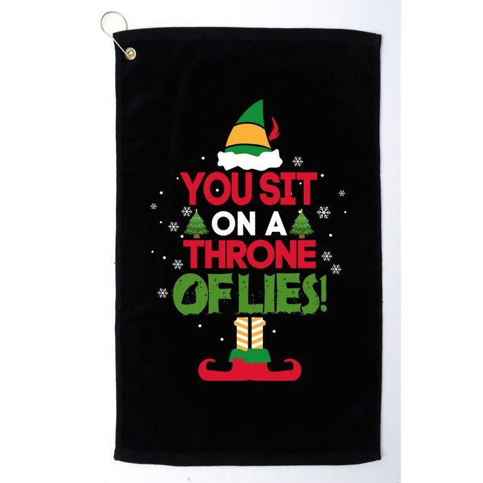 Elf - You Sit on a Throne of Lies Golf Towel