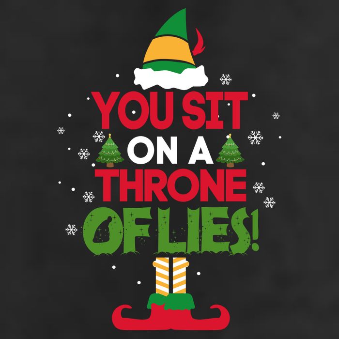 Elf - You Sit on a Throne of Lies Golf Towel