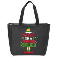Elf - You Sit on a Throne of Lies Zip Tote Bag