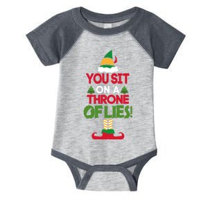 Elf - You Sit on a Throne of Lies Infant Baby Jersey Bodysuit