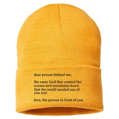 Carew Ellington You Are Loved Dear Person Behind Me Sustainable Knit Beanie