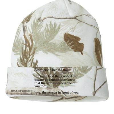 Carew Ellington You Are Loved Dear Person Behind Me Kati Licensed 12" Camo Beanie