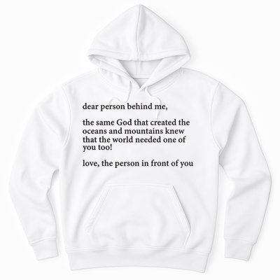 Carew Ellington You Are Loved Dear Person Behind Me Hoodie