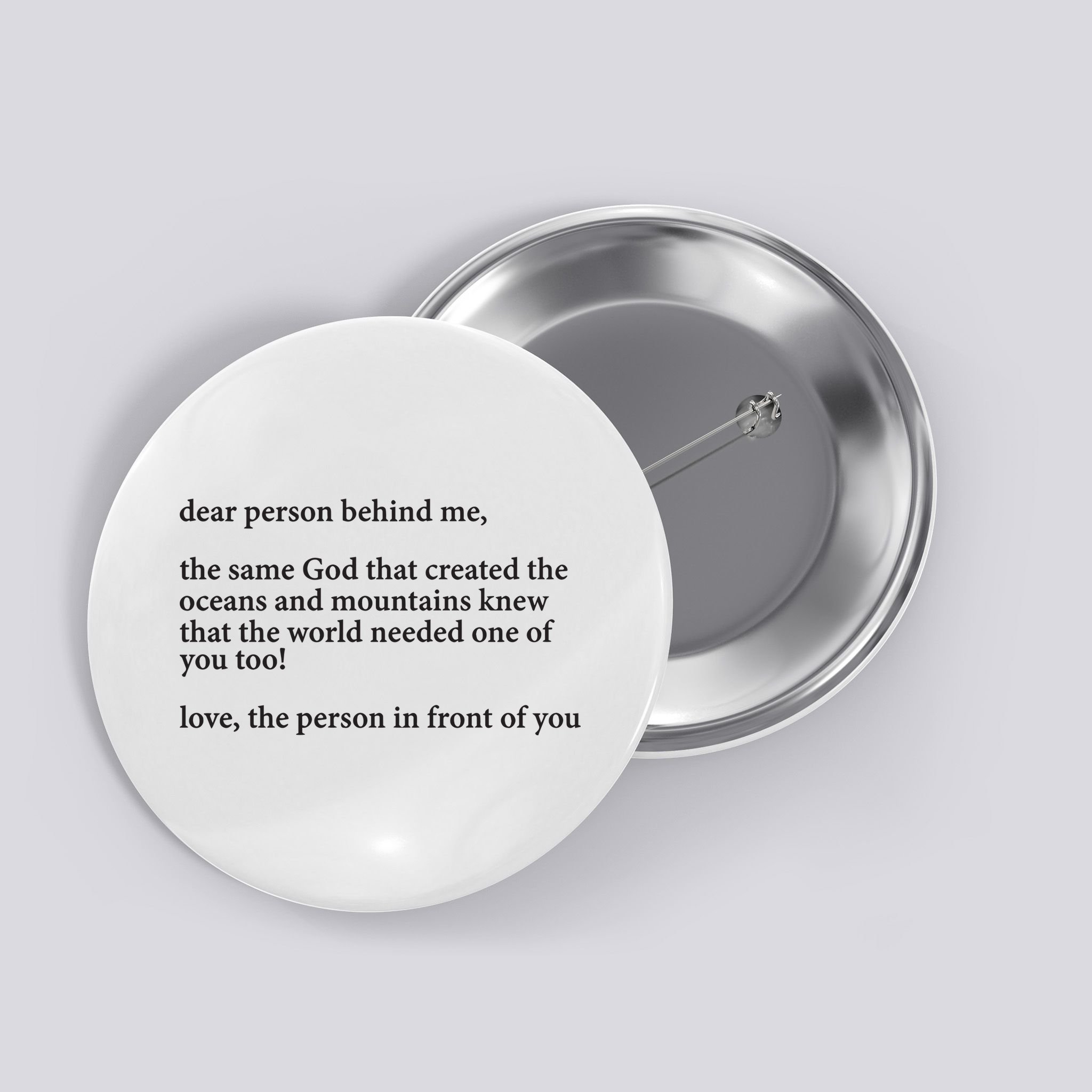 Carew Ellington You Are Loved Dear Person Behind Me Button