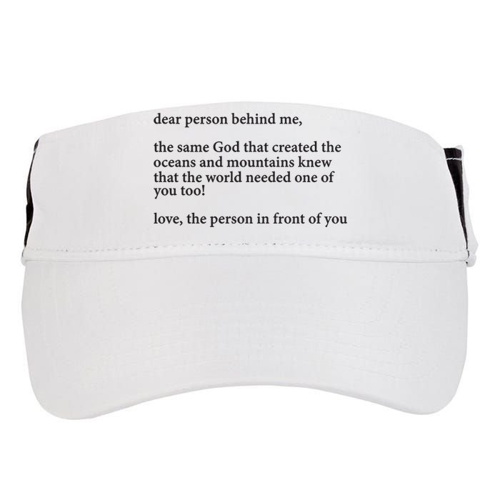 Carew Ellington You Are Loved Dear Person Behind Me Adult Drive Performance Visor
