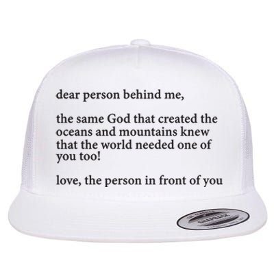 Carew Ellington You Are Loved Dear Person Behind Me Flat Bill Trucker Hat