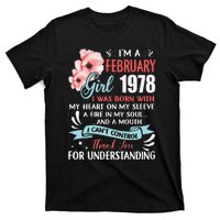 Cute February 1978 45th Birthday Gift 45 Years Old T-Shirt