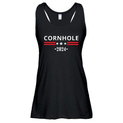 Cornhole Funny 2024 Election Ladies Essential Flowy Tank