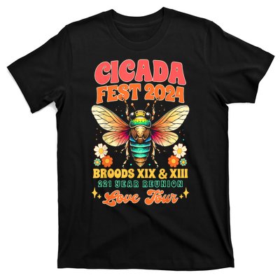 Cicada Fest 2024 Broods Xix & Xiii Entomology Cicada Lover Gift T-Shirt