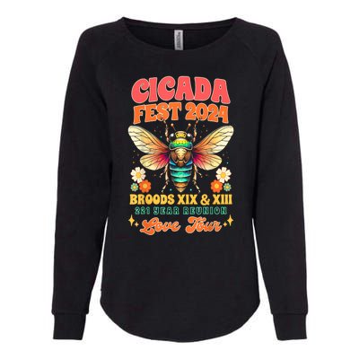 Cicada Fest 2024 Broods Xix & Xiii Entomology Cicada Lover Gift Womens California Wash Sweatshirt