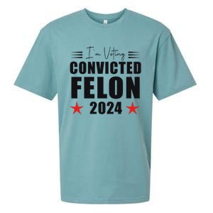 Convicted Felon 2024 Voting Graphic Sueded Cloud Jersey T-Shirt