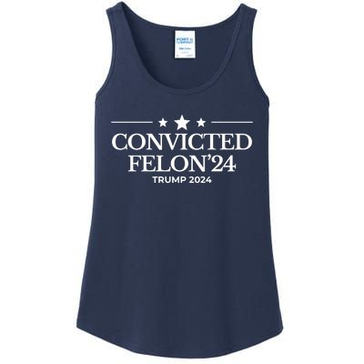 Convicted Felon 24 Trump 2024 Ladies Essential Tank